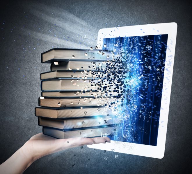 books-enter-into-screen-e-book